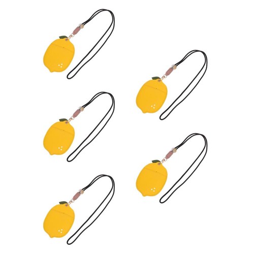 Yellow badge holder lanyard - badge,