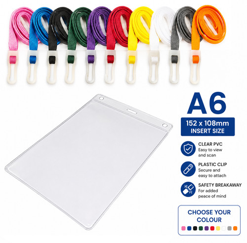 Clear badge pocket - clear,