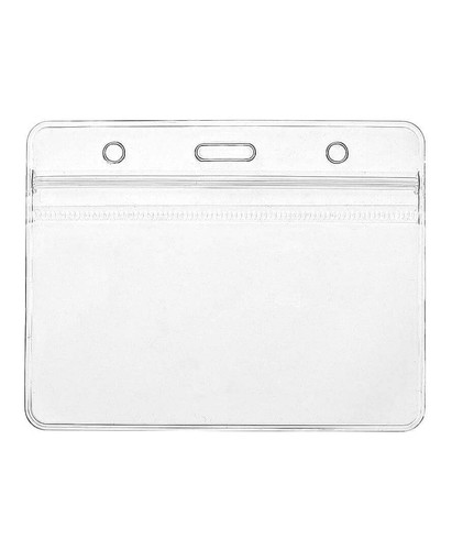 Horizontal clear badge - clear,