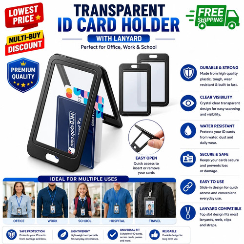 Transparent card holder - id,