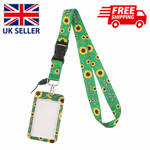 Sunflower lanyard adjustable - lanyard,