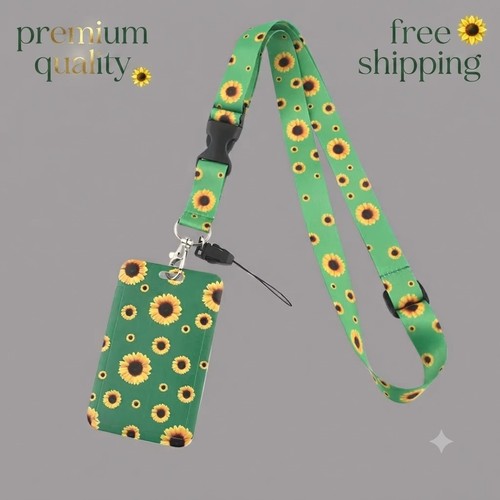 Floral lanyard neck strap - neck,