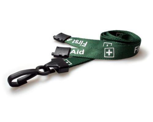 First aid lanyard green card - lanyard,
