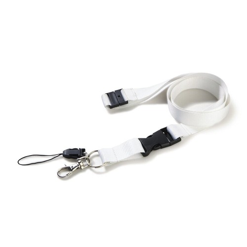 White lanyard neck strap - 10, x