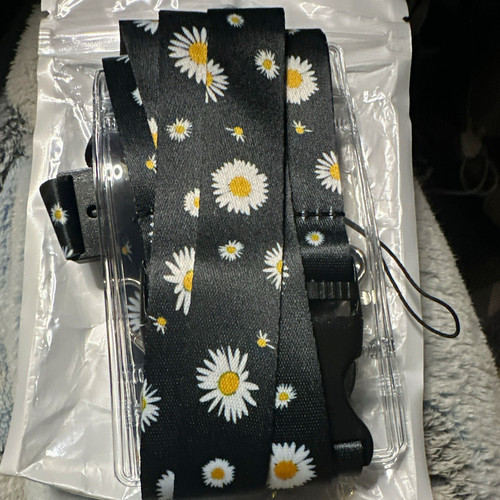 Floral badge holder - floral,