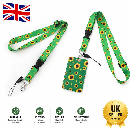 Sunflower lanyard adjustable - sunflower,