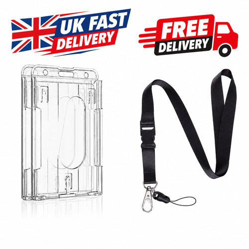 Clear vertical card badge - vertical, id