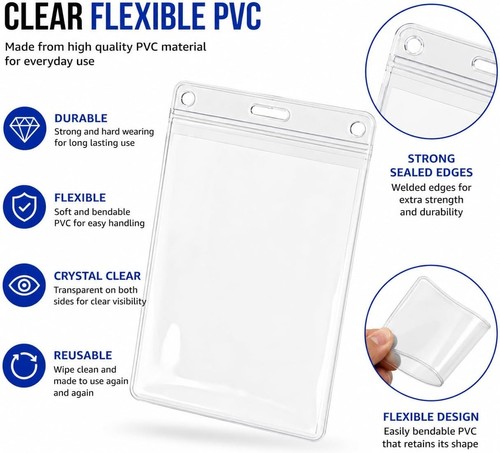 Clear card holder badge - card,