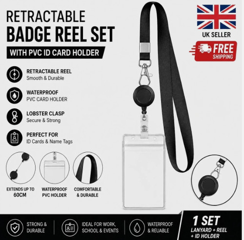 Retractable badge reel - retractable,