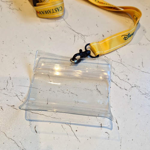 Disney yellow lanyard - disney,