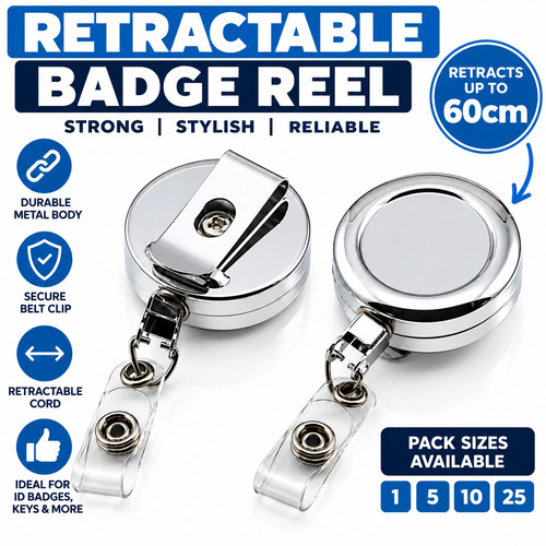 Heavy duty chrome - duty, retractable