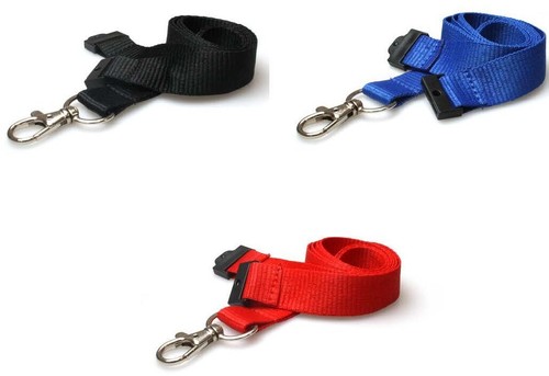 Plain lanyard neck strap metal - plain,