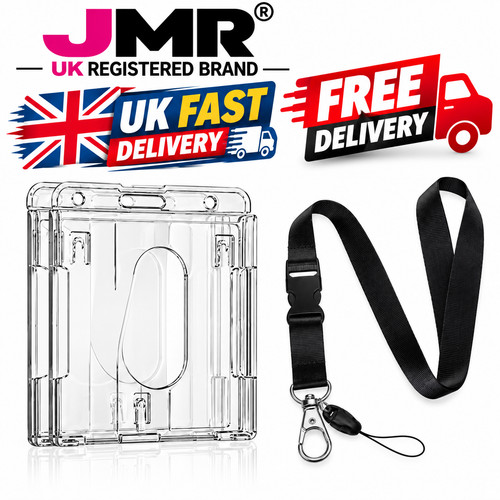 Clear vertical card badge - vertical,