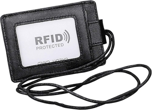 Leather wallet work office - wallet, id