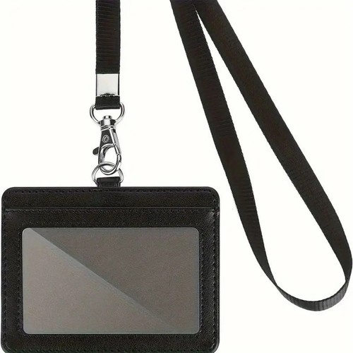Leather business badge - business, id