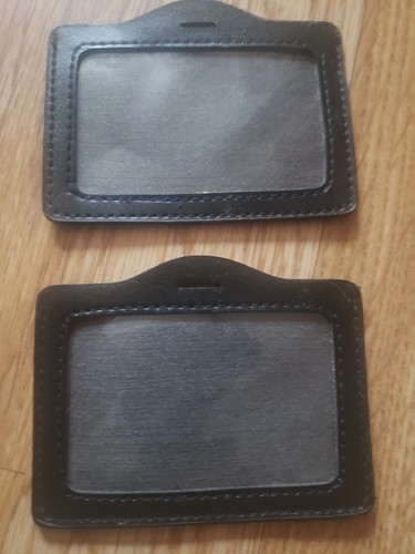 Horizontal leather id - 2x,