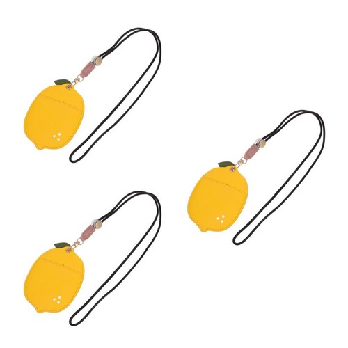 Cute yellow badge holders - cute,