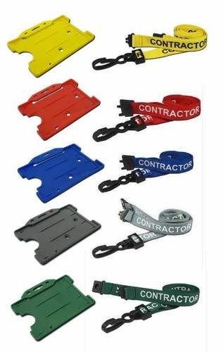 Contractor neck lanyard - contractor,