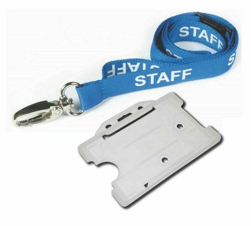 Staff neck lanyard blue - neck,