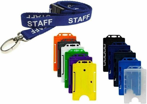 Staff neck strap lanyard with - strap,