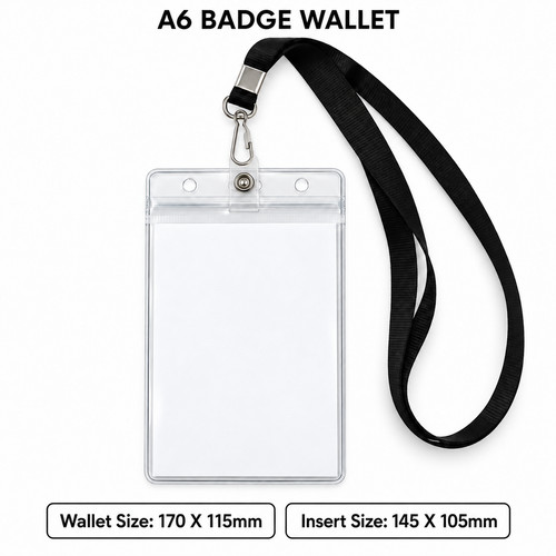 Clear badge holder - clear, id
