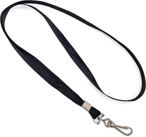 Plain lanyard neck strap metal - plain,