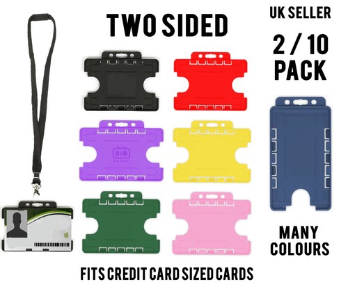 Pack two sided id badge - sided,