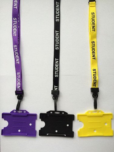 Student lanyard with rigid - lanyard,