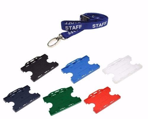 Blue staff neck strap - blue,